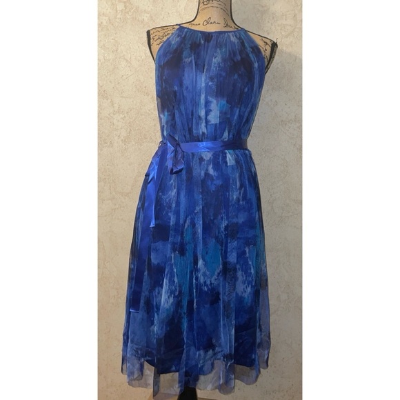 Candalite Dresses & Skirts - Candalite Blue Halter Dress